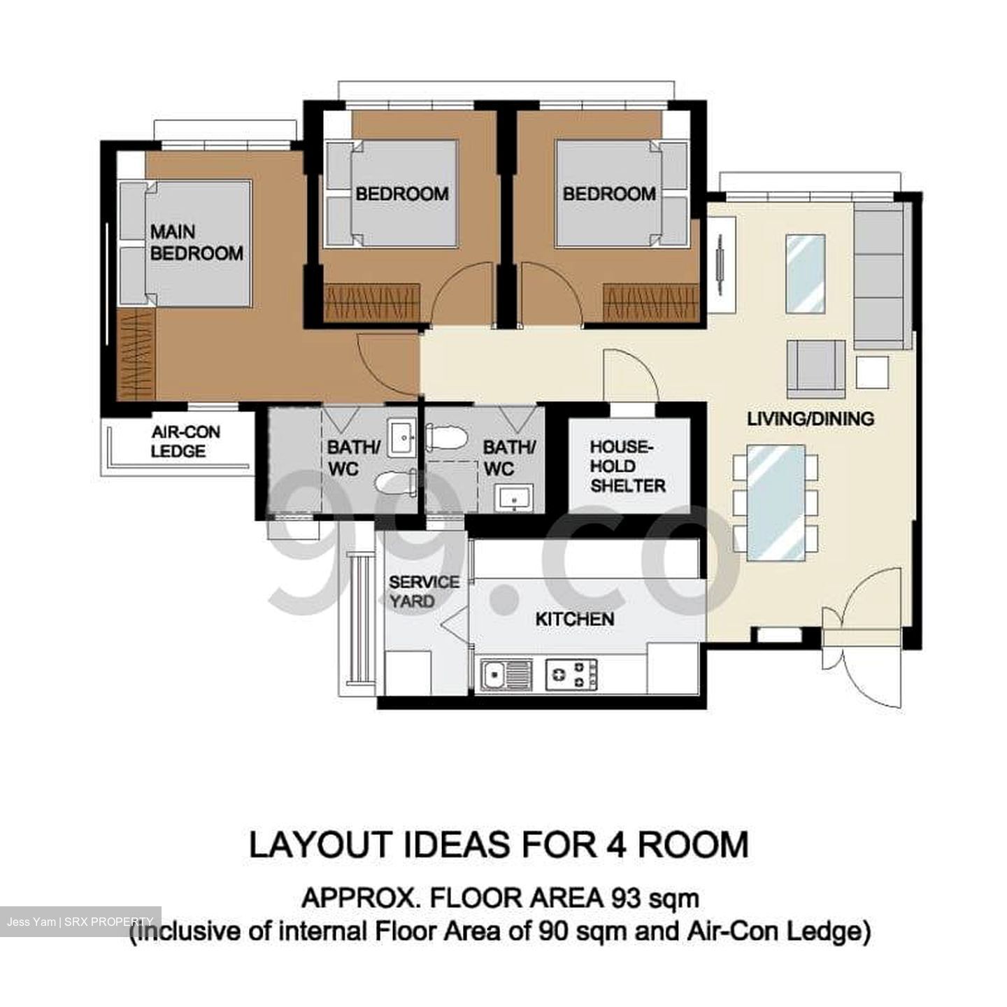 Blk 478C Valley Spring @ Yishun (Yishun), HDB 4 Rooms #506965691